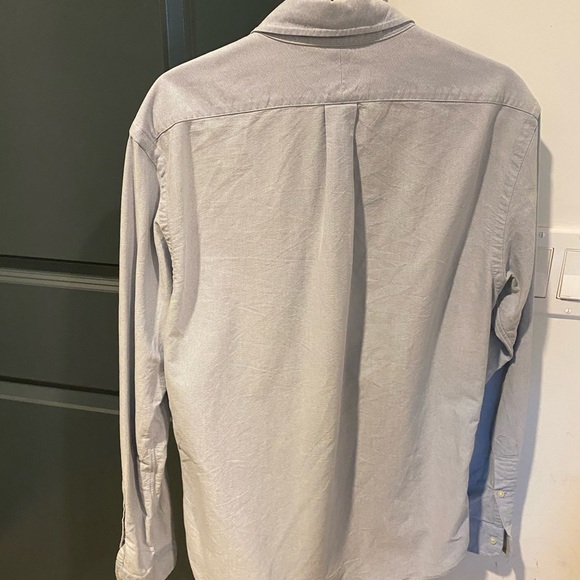 Ralph Lauren Men's Light Gray Button-Down Shirt - Picture 3 of 4